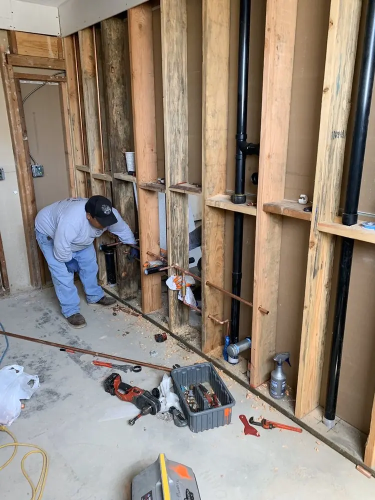 Commercial rough-in plumbing for Gas Line Repair in Stonewall Orchard